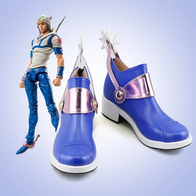 

JoJo STEEL BALL RUN Johnny Joestar обувь для косплея ботинки аниме Joe детские аксессуары для вечеринки на Хэллоуин на заказ