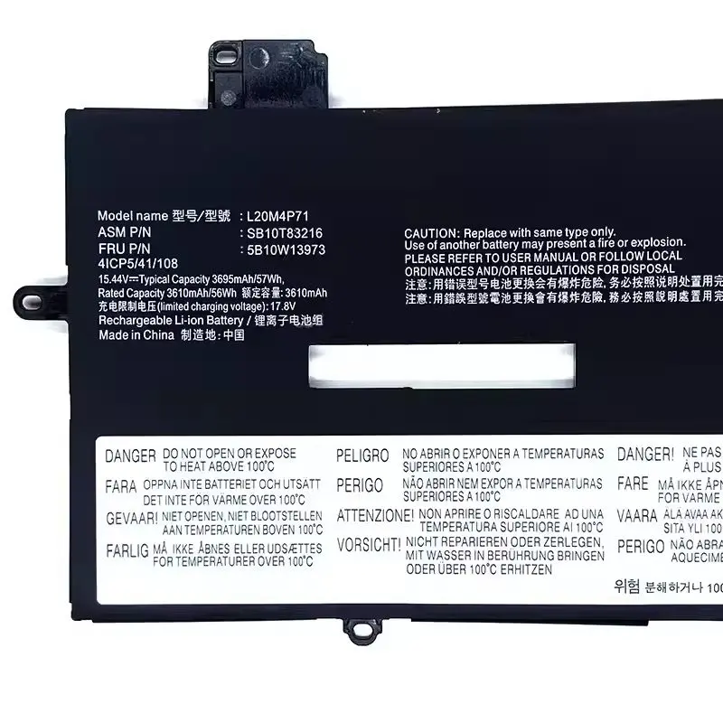 15.44V 3610mAh Laptop Battery L20M4P71 L20D4P71 for Lenovo ThinkPad X1 Carbon Gen 9/10 & X1 Yoga 6th/7th Gen (6/7 Series)