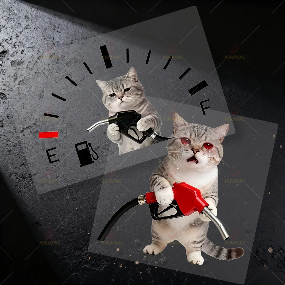 

1PC Crying Cat Graphic Decal, Waterproof Anti-Scratch Sticker, Creative DIY Ornament for Auto Fuel Cap Motorcycle Truck Trailer