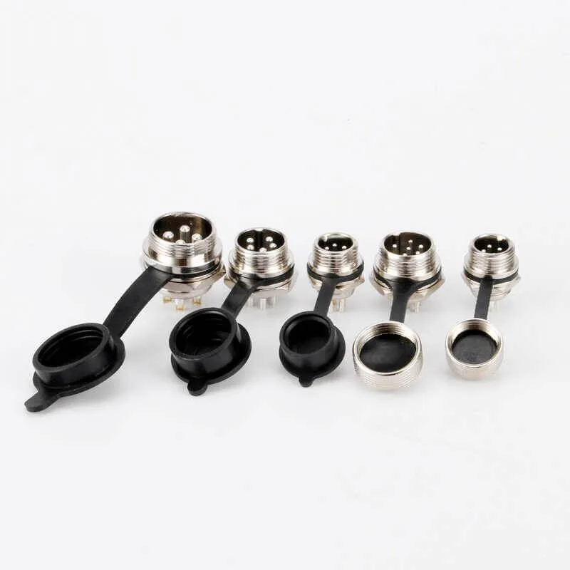 Waterproof Dust Cap for GX12 GX16 GX20 Aviation Connector Plug,Anti-Dust Rubber Metal Cover for XT60 XT30 Aviator Power Cable