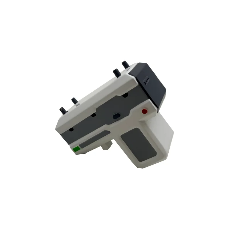 Compact 3D Printed Blaster Toy High-Tech Design with Green Red Status Lights