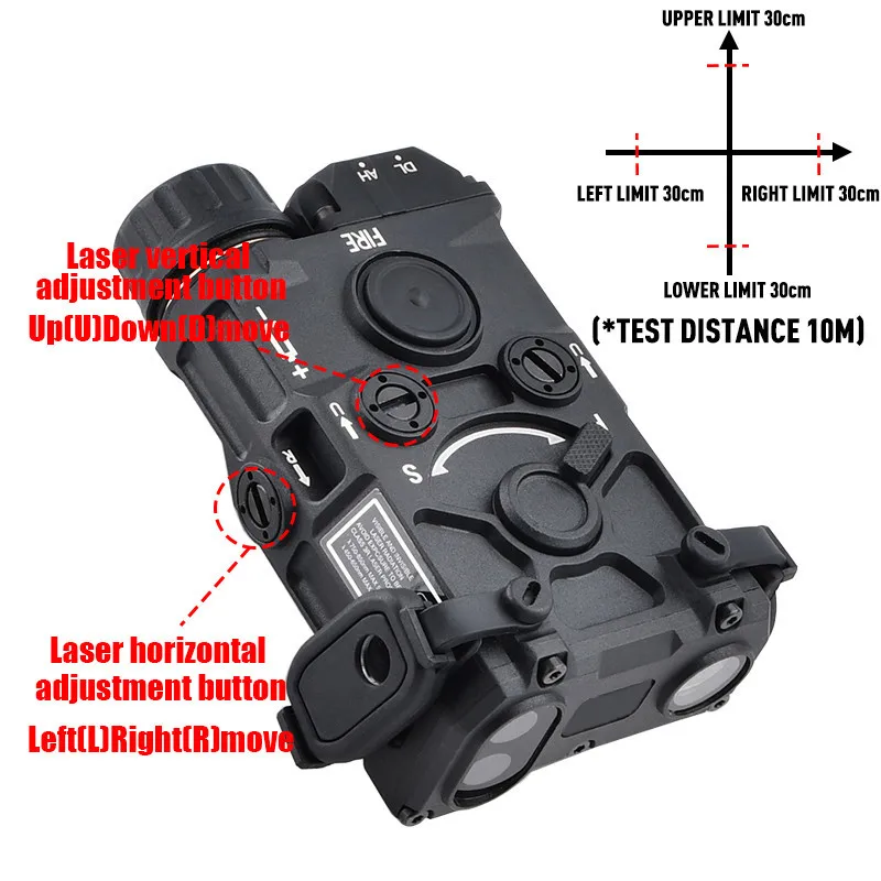 WADSN Taktyczny Nylonowy Wskaźnik Laserowy Eotec OGL Czerwona Dot Niebieski Zielony Wskaźnik Laserowy IR PEQ 15 OGL Celownik na podczerwień Latarka Airsoft