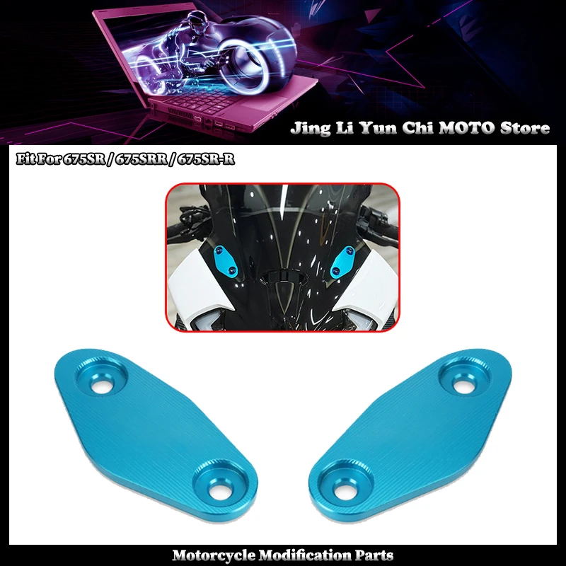 

Fit For CFMOTO 675SR 675SRR 675SR-R 675 SR SRR Motorcycle Rearview Mirrors Seat Decorative Cover Mirror Base Brackets