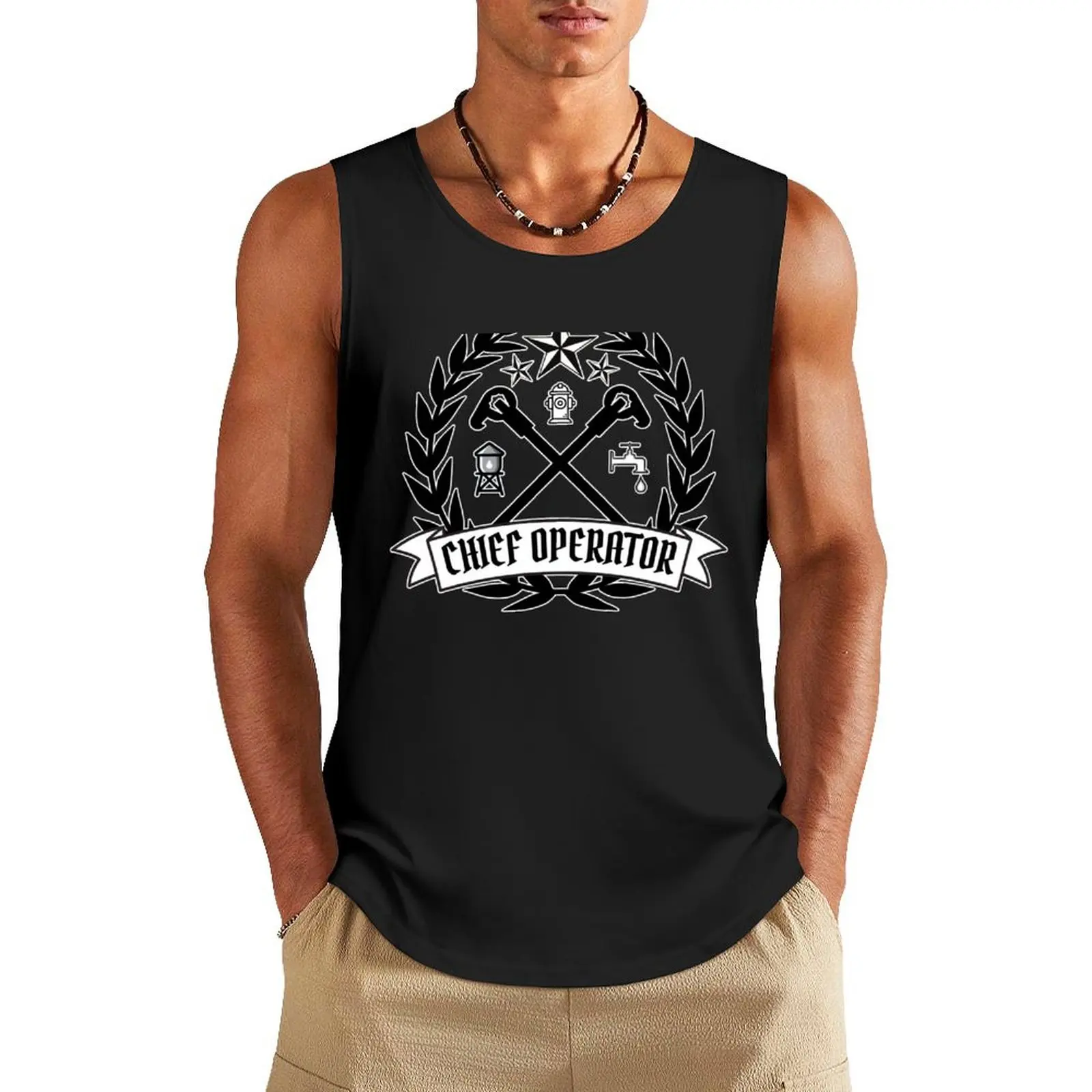 

Chief Operator - Water Operators Seal Tank Top gym training accessories Men's clothing clothing men