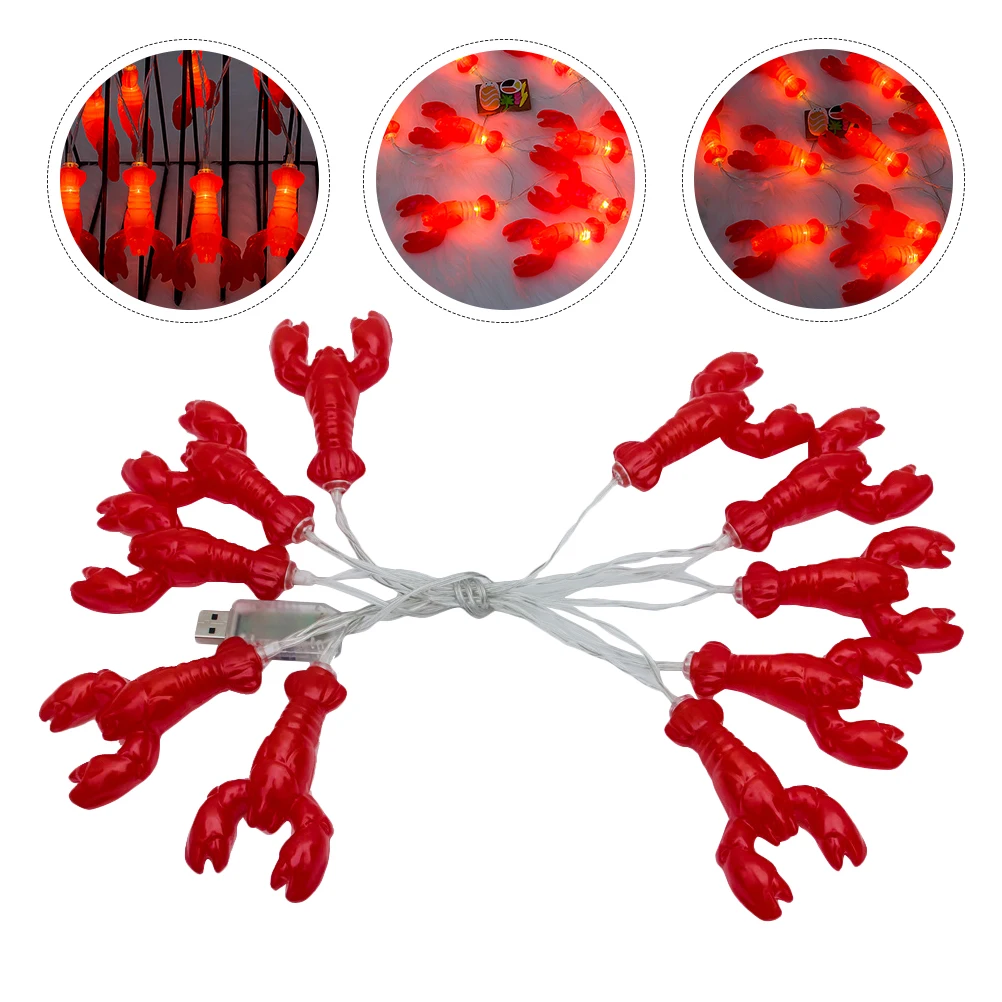 

Red LED Hanging Lobster Light String Light String Decorative Christmas Festival Hanging Lights for Indoor Outdoor