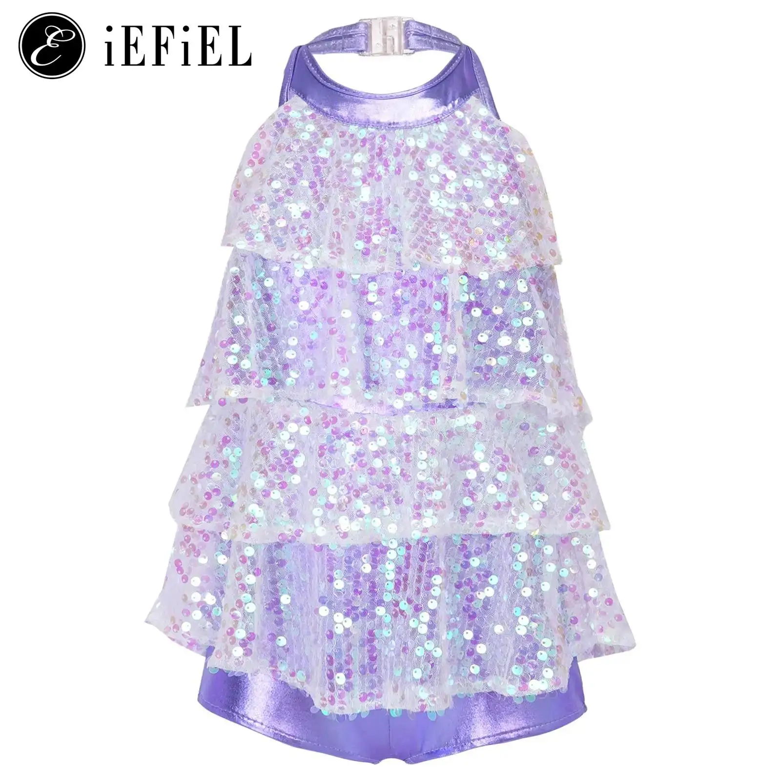 

Детское блестящее платье-пачка с блестками для девочек, трико, современный костюм для латиноамериканских джаз, танго, сальсы, самбы, румбы, танцевальный костюм для выступления на сцене, танцевальная одежда