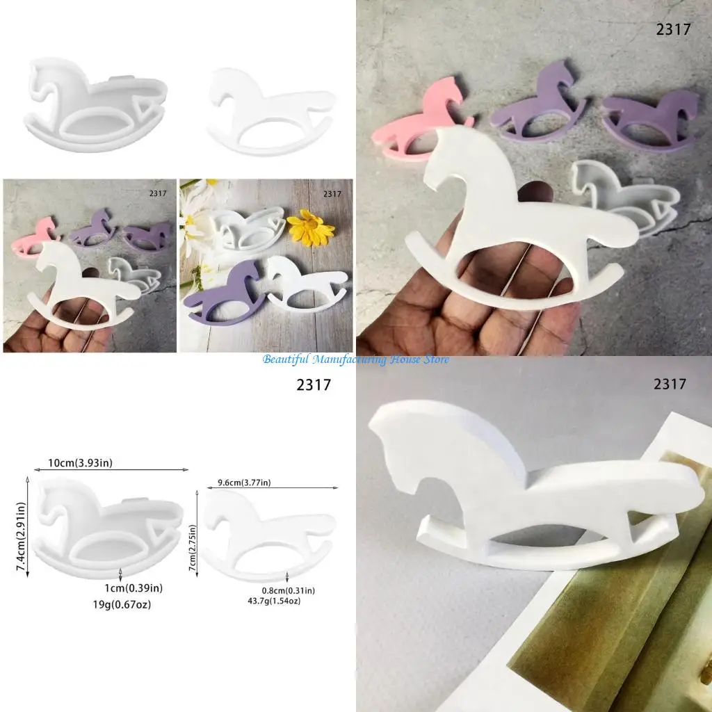 

E56A Удобная и надежная форма для изготовления уникальных украшений фигурок лошадей из гипса