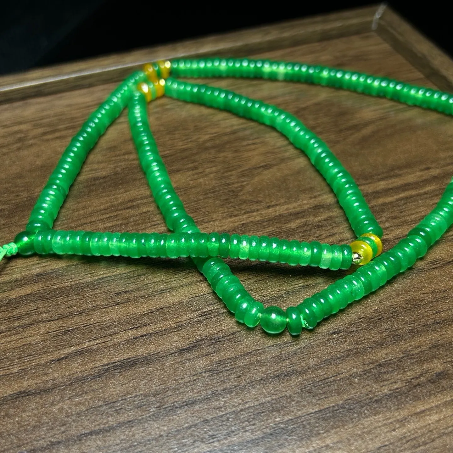 Real Natural Ice Myanmar Jade jadeite Beads 108 Necklaces Pendants 6/2mm