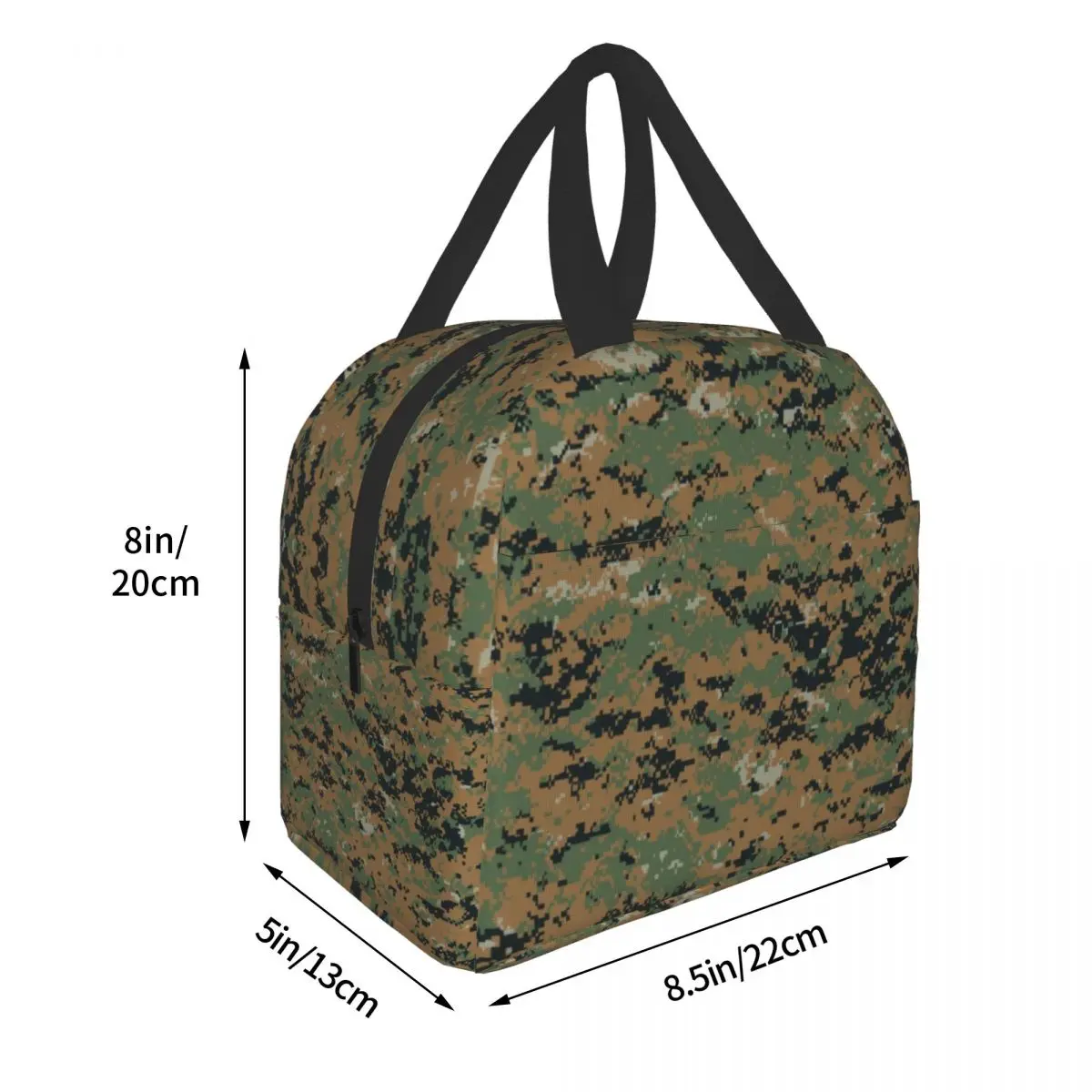 Marpat Camo Militar Do Exército Saco De Almoço Isolado À Prova D' Água Woodland Camuflagem Refrigerador Térmico Bento Box Escritório Piquenique Sacos De Viagem