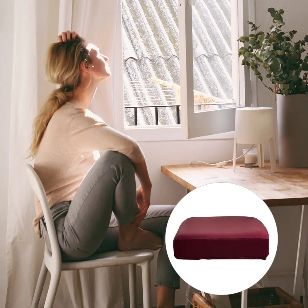 

Waterproof Pu Chair Cover Home Hotel Use Easy Install Slipcover Protective Seat Cover For Dining Table Chairs Chair Decor