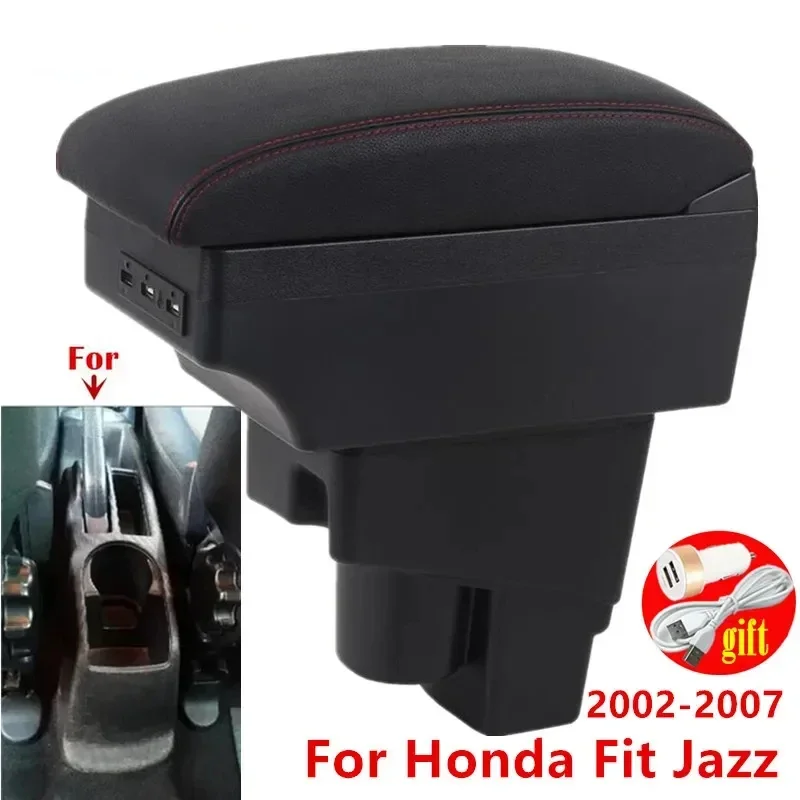 

Central armrest box For Honda Jazz Armrest box For Honda Fit Jazz 1 Car Armrest box 2002 2003 2004 2005 2006 2007 Storage box