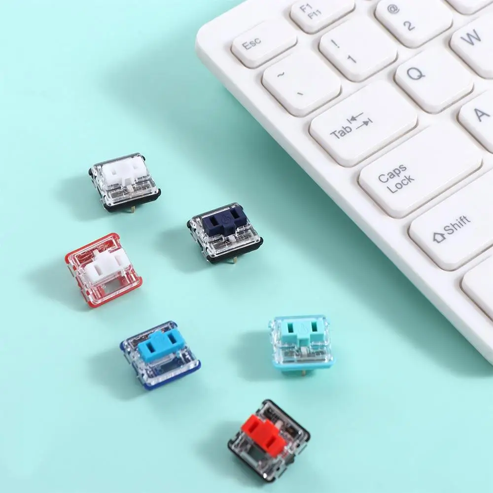 Keyboard Akrilik Sakelar Profil Rendah Keypad Kunci RGB Rendah Mini Ultratipis Tinggi Lampu Latar RGB Kantor Sakelar Profil Rendah