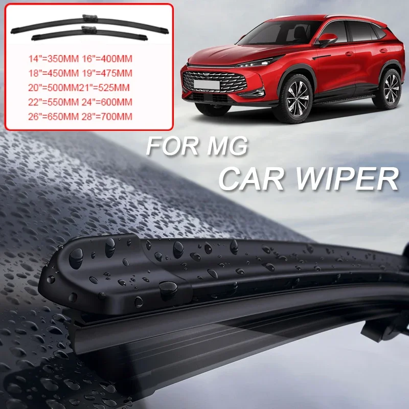 

2PCS For MG HS MARVEL R GT MG9 EV RISING R7 F7 MG3 MG4 MG5 ES EP MG6 MG7 RX5 RX8 ZS ASTOR Car Front Windshield Rubber Wiper