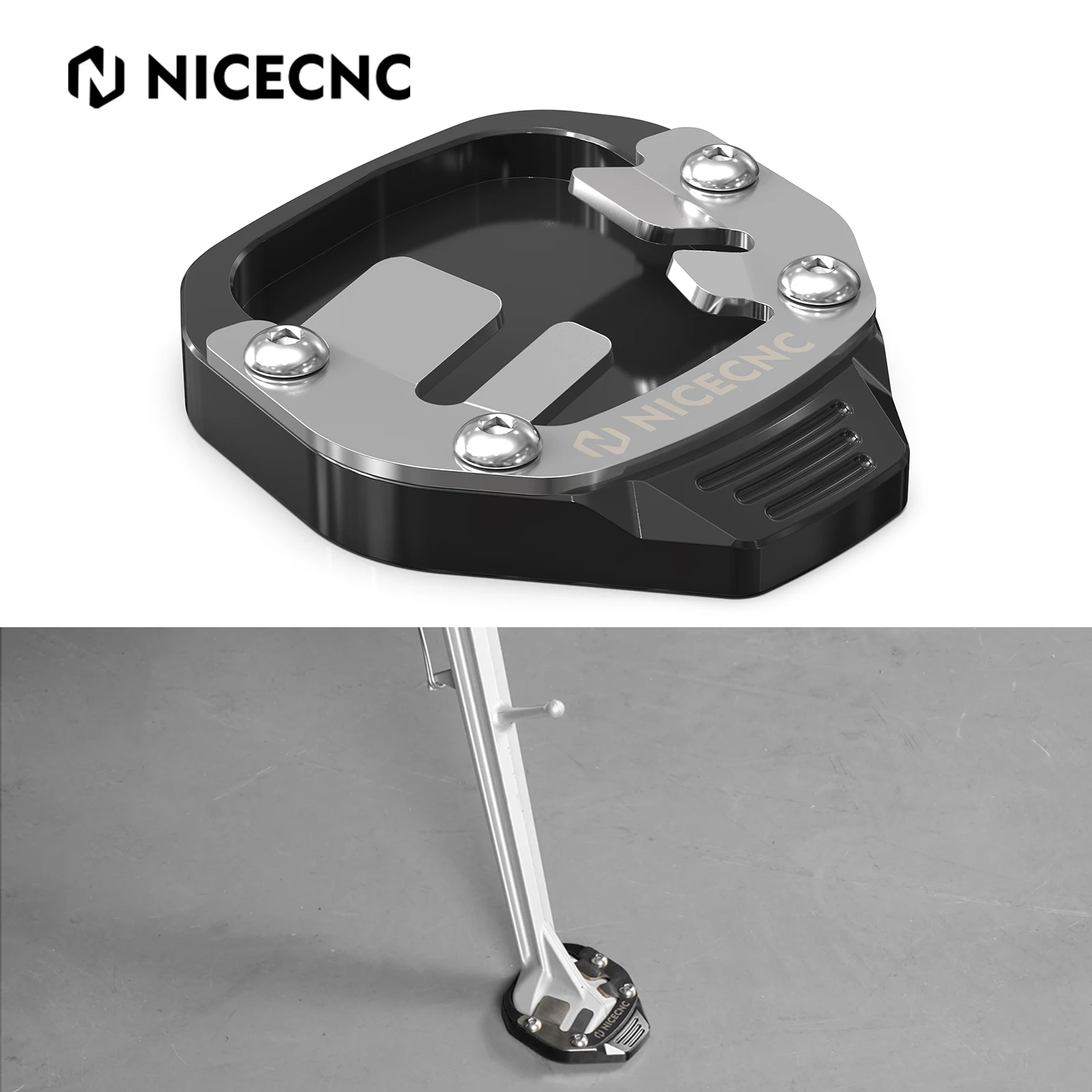 

For Yamaha Tenere 700 XTZ 700 2019-2024 Kickstand Side Stand Pad Extension Tenere 700 World Raid 2022-2023 Rally Edition 2020-24