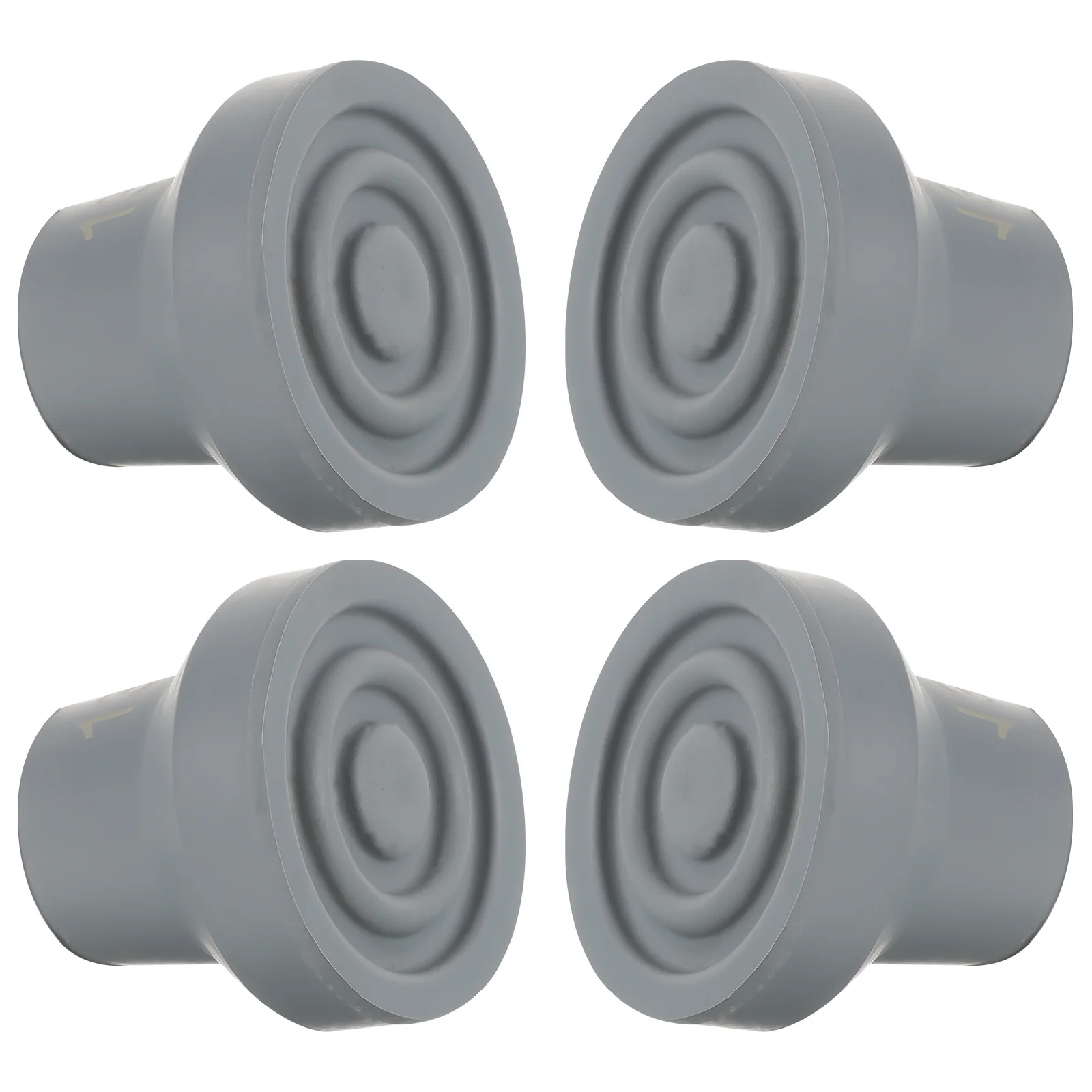 

4pcs Crutch Tips Rubber Cane Foot Pad Heavy Duty Non-Slip Trekking Pole Tip Protectors Crutch Rubber Feet Cane Tips Replacement