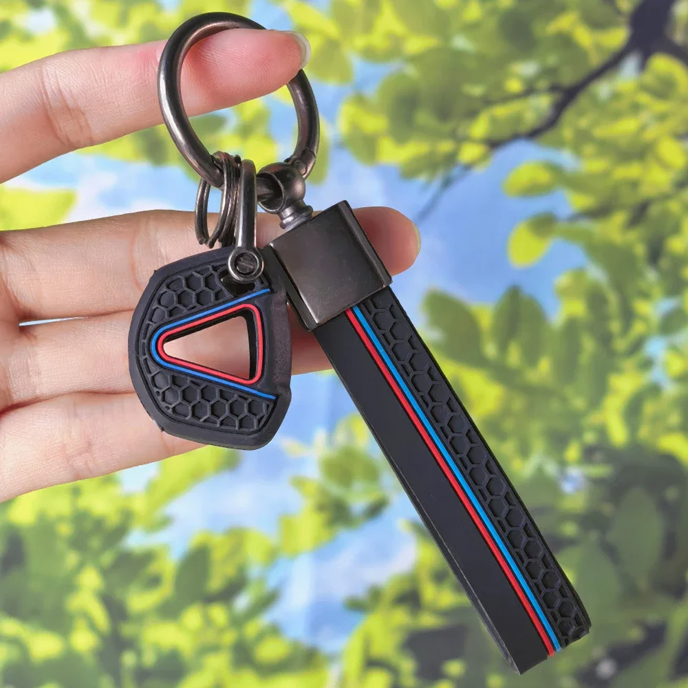 Ergonomic Grippy Key Case With Keychain for Kawasaki Ninja500 Z500 SE Z400 Z650 Z650RS Motorcycle Accessory