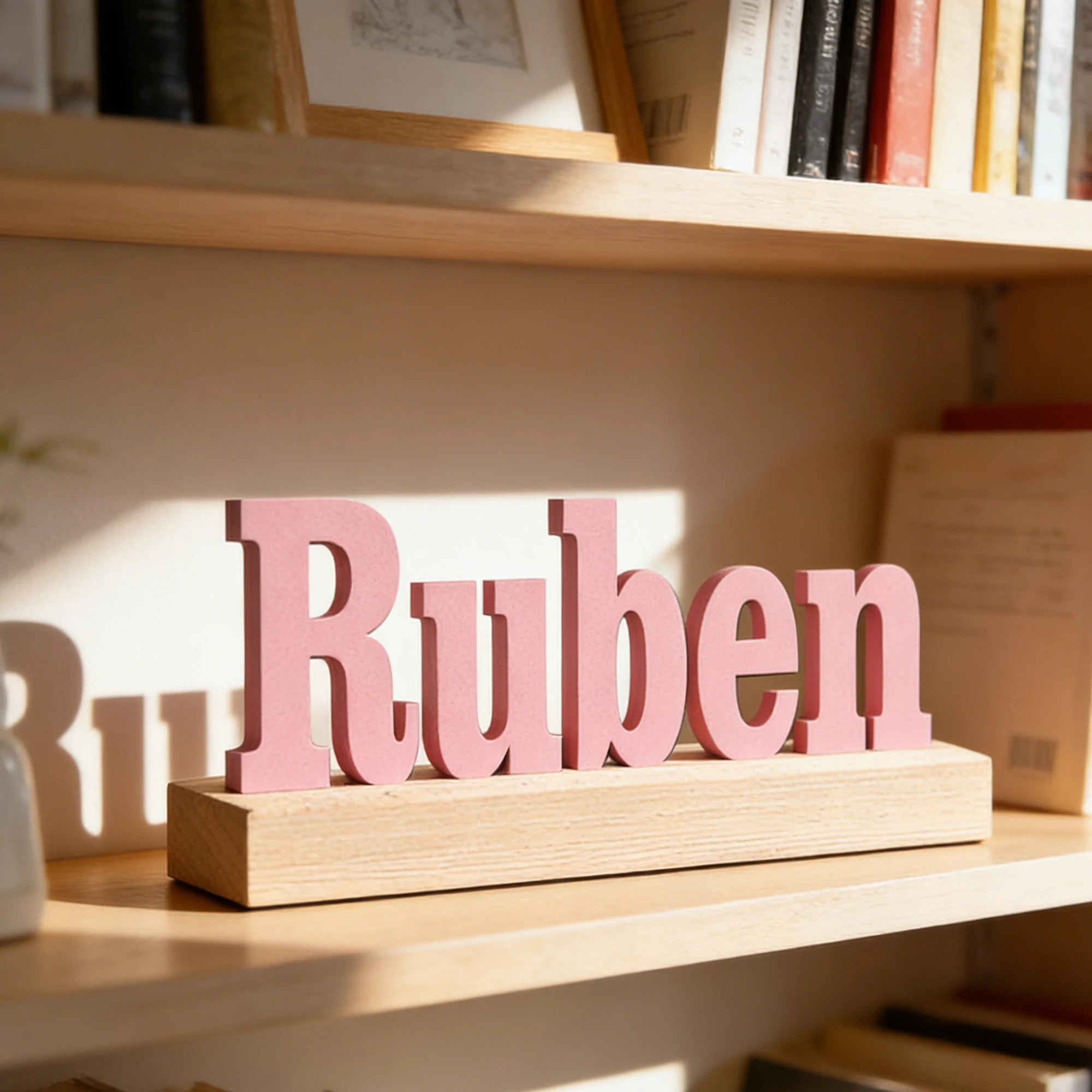 Home Decor Names - 1pc Custom Name Wooden Sign,Personalized Freestanding