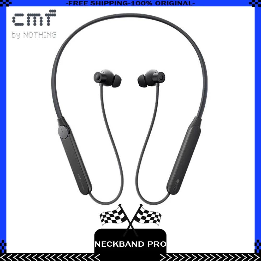 

CMF By Nothing Neckband Pro Wireless Earphone Bluetooth 5.3 Sport Noise-Cancelling Headphones Pro In-Ear Low Latency Light Weigh