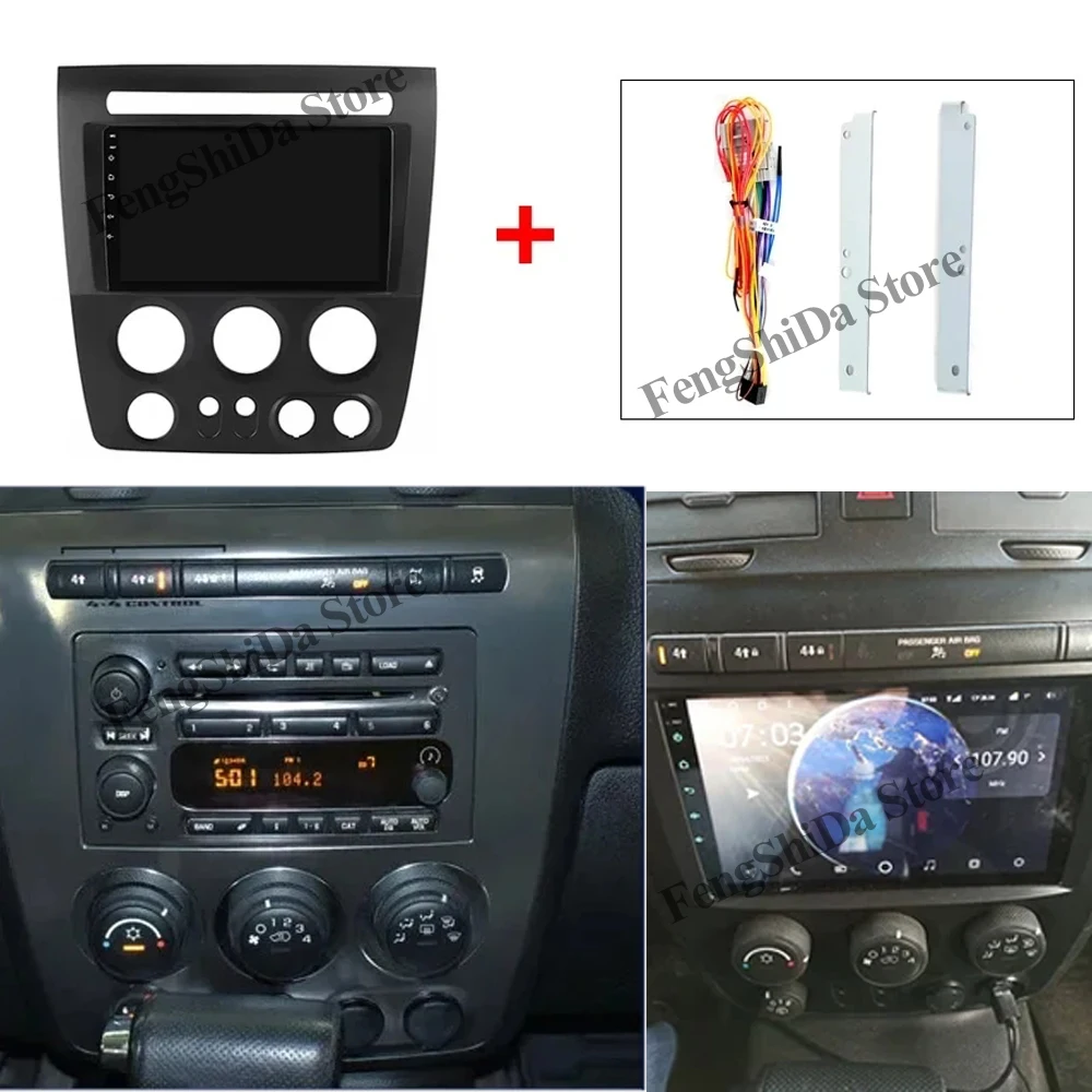 Car Radio Android Carplay For Hummer H3 1 2005-2010 Multimedia Player Intelligent System 8 core 5G Wifi Navigation Touch Display