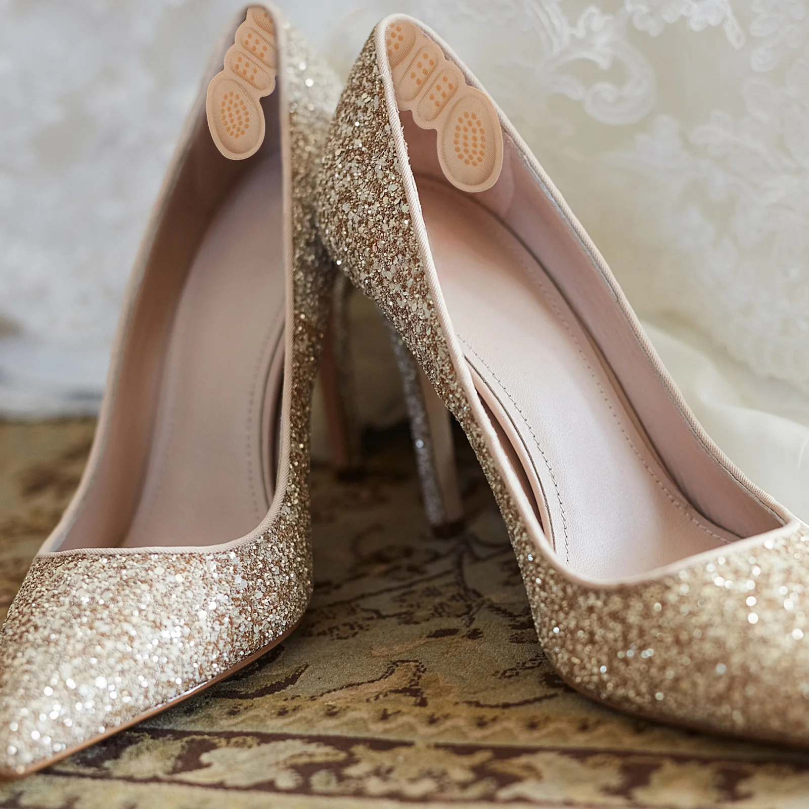 

6pcs Anti-Slip Shoe Pads Heel Cushion Blister Prevention Ultra-Thin Adhesive Insole Insert For High Heel Comfort Liner