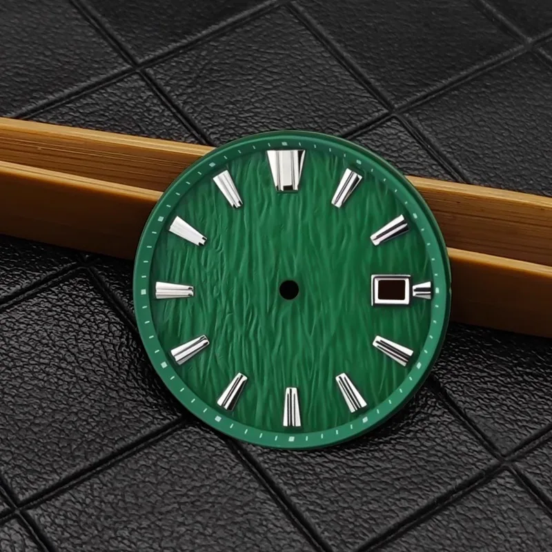 جديد NH35 ساعة الطلب 33.5 مللي متر أسود أبيض أزرق أخضر الهاتفي ل NH35 NH36 ساعة يد تعمل بالحركة اكسسوارات لا شعار لتقوم بها بنفسك أجزاء