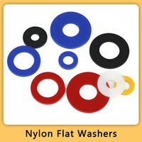 M2M2.5M3M4M5M6M8M10M12M14M16M18M20M22M24 Nylon Flat Washers Plastic Sealing Gaskets Insulation Ring Spacers For Screw Bolts