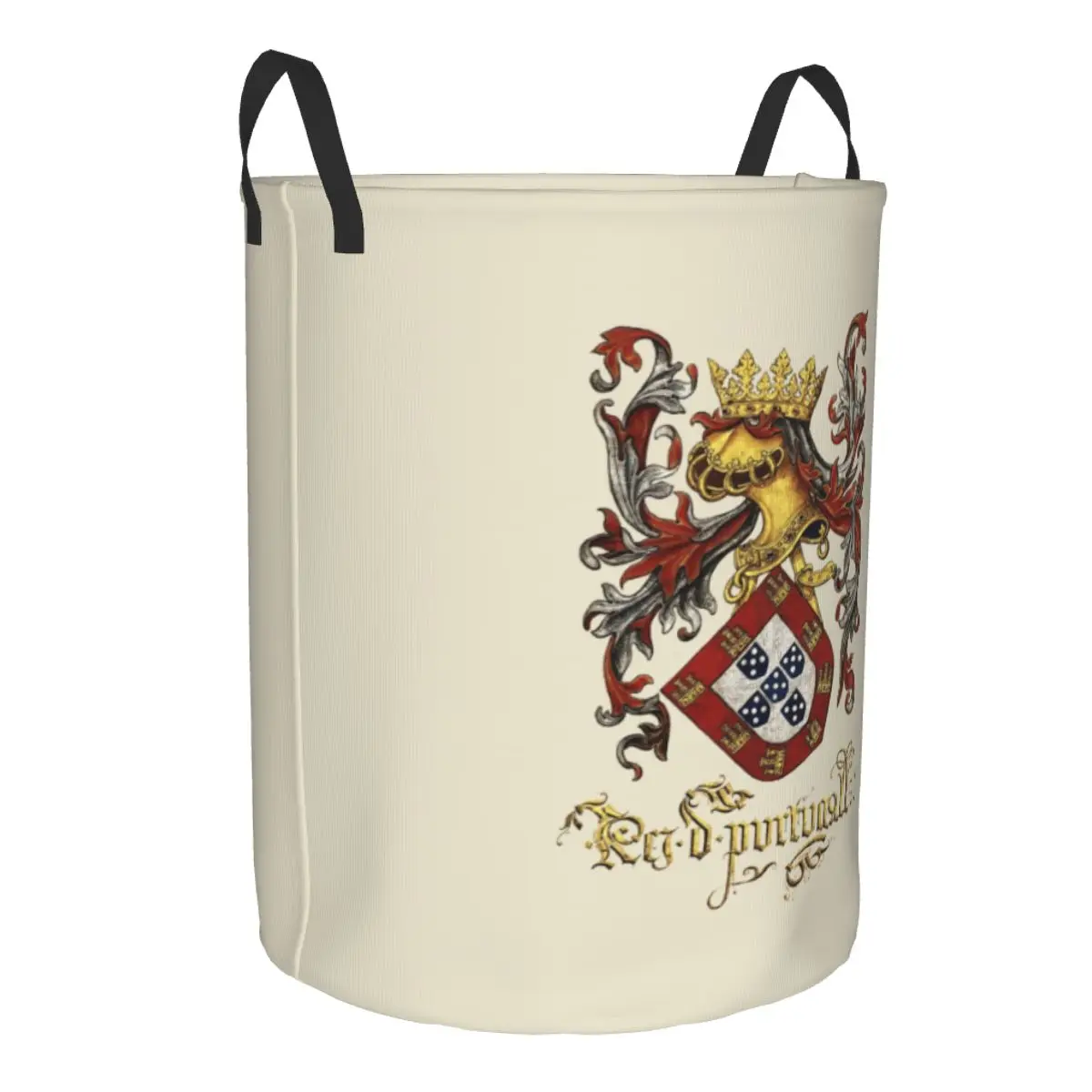 Arms Of King Of Portugal Laundry Hamper Large Clothes Storage Basket Livro do Armeiro-Mor Toys Bin Organizer for Kids