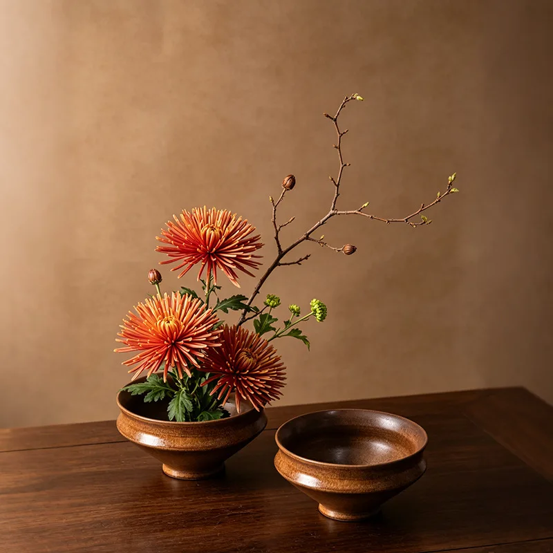 Ceramic Flower Pot Sword Mountain Flower Arranging Vessel Hydroponic Accessories Vases Flowerpot Home Decoration Accessories