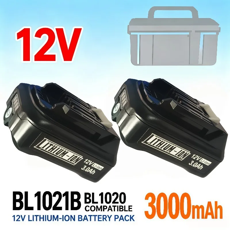 Power Tool Replacement Battery 12V 3000mAh Li‑ion For BL1021B BL1020 BL1016 BL104 DF331D Battery Pack