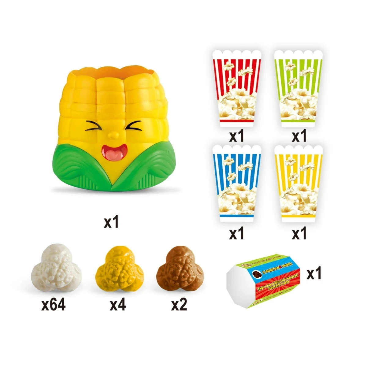 

Adults Fun Popcorn Toy Board Game Corn Decompression Puzzle Toy Family Party Game Present Christmas Stress Relieving Gifts