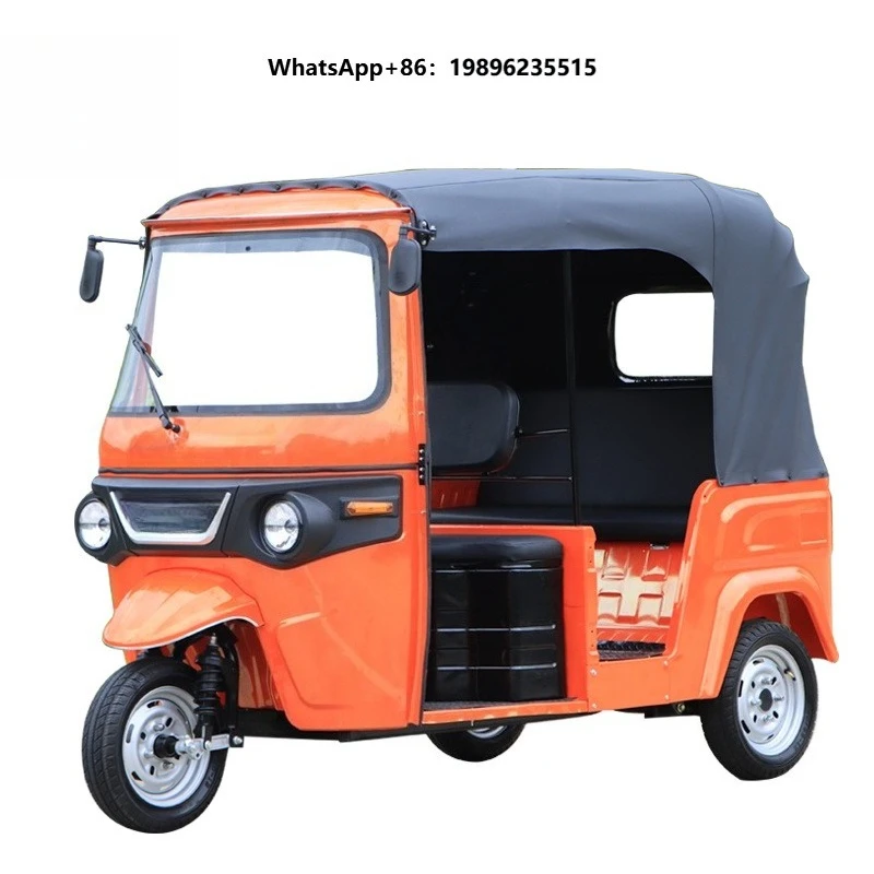 Open Type Three Wheeled Electric Tricycle 60V Voltage for Passenger Use