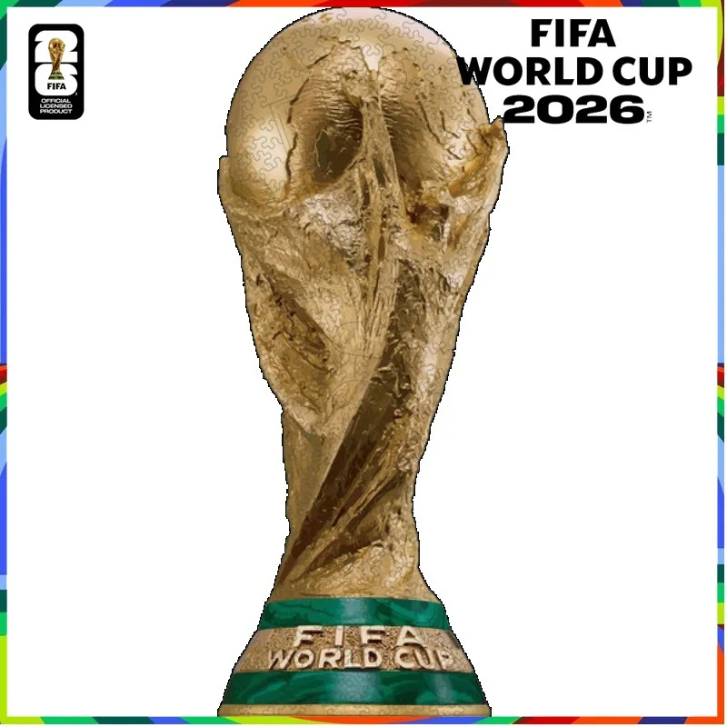 FIFA-Weltmeisterschaft Themen-Holzpuzzle Fußball-Muster Montagespiel Sammlerstück Deko-Geschenk für Fußballfans Heimdekoration