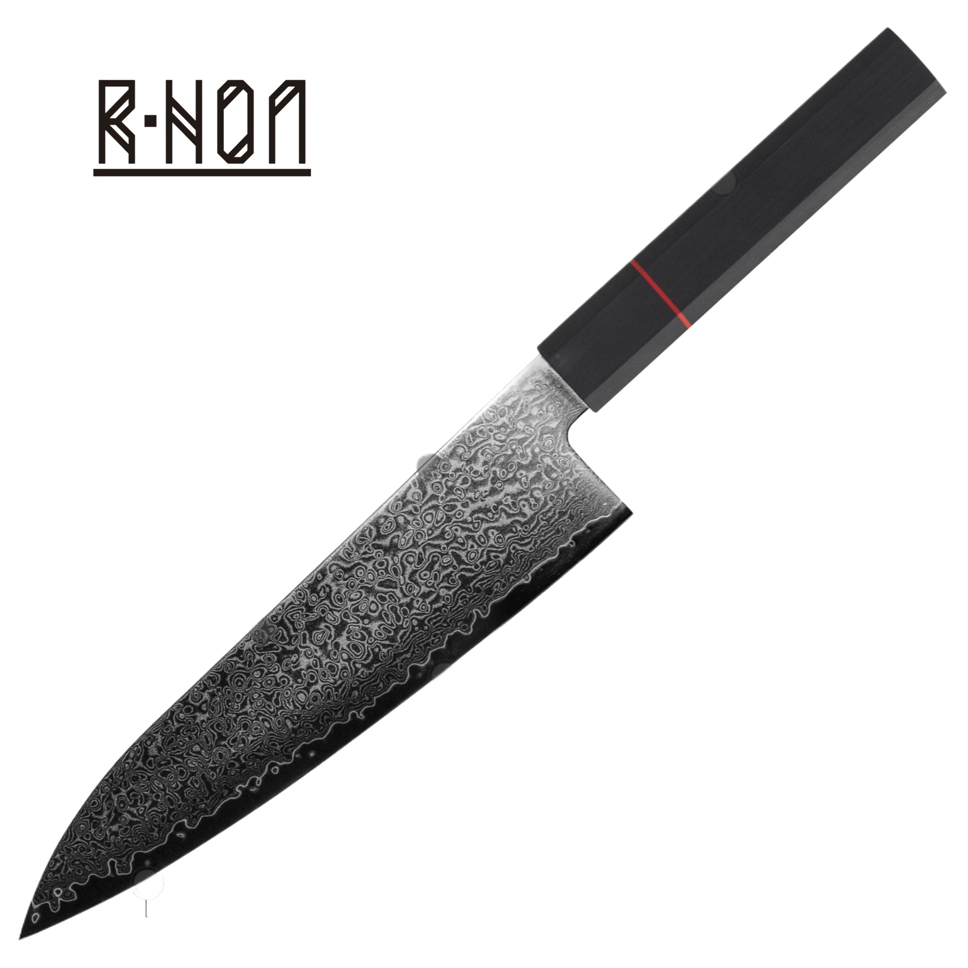 RHON 67Layer Damascus Steel Kitchen Gyuto Knife VG10 Steel Home Cook Slicing Meat Fish Vegetable Cutting Chef Knives G10 Handle