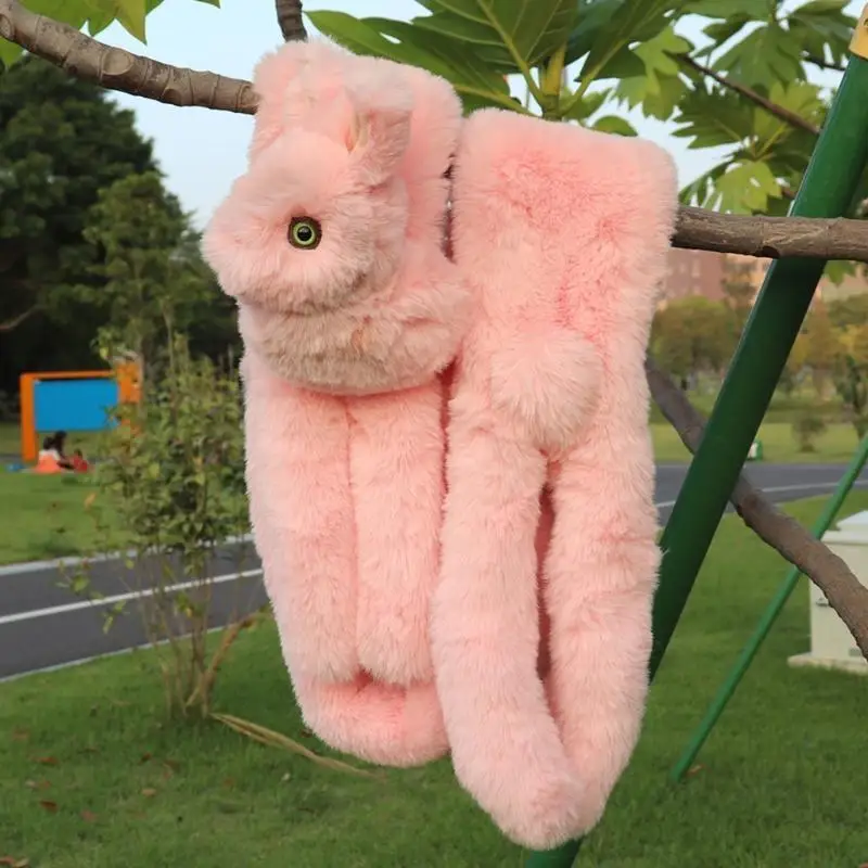 652f-women's-winter-scarf-animals-multi-color-plush-shawl-neck-warmer