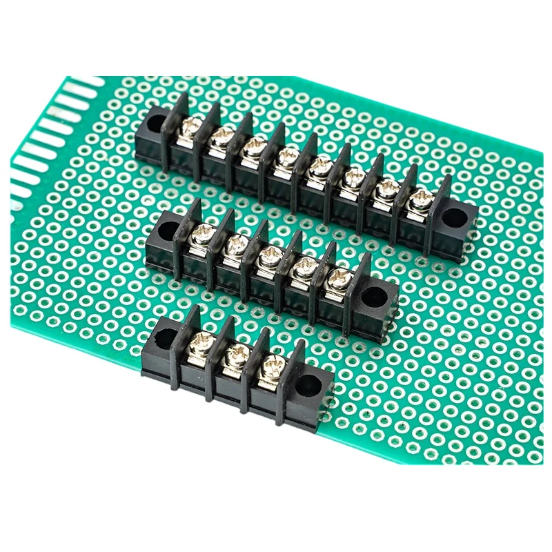 KF25CM Barrier Terminal Block 7.62mm Pitch 2 3 4 5 6 7 8 Pin PCB Screw Terminal Connector with Mounting Flange Center Pin