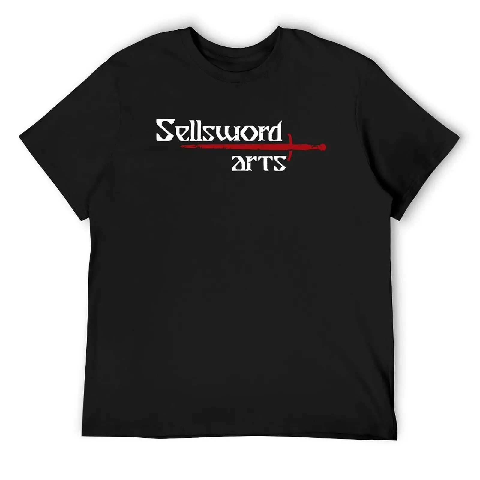 Sellsword Arts logo (white text) T-Shirt graphic tee shirt sweat boys whites Short sleeve tee mens graphic t-shirts