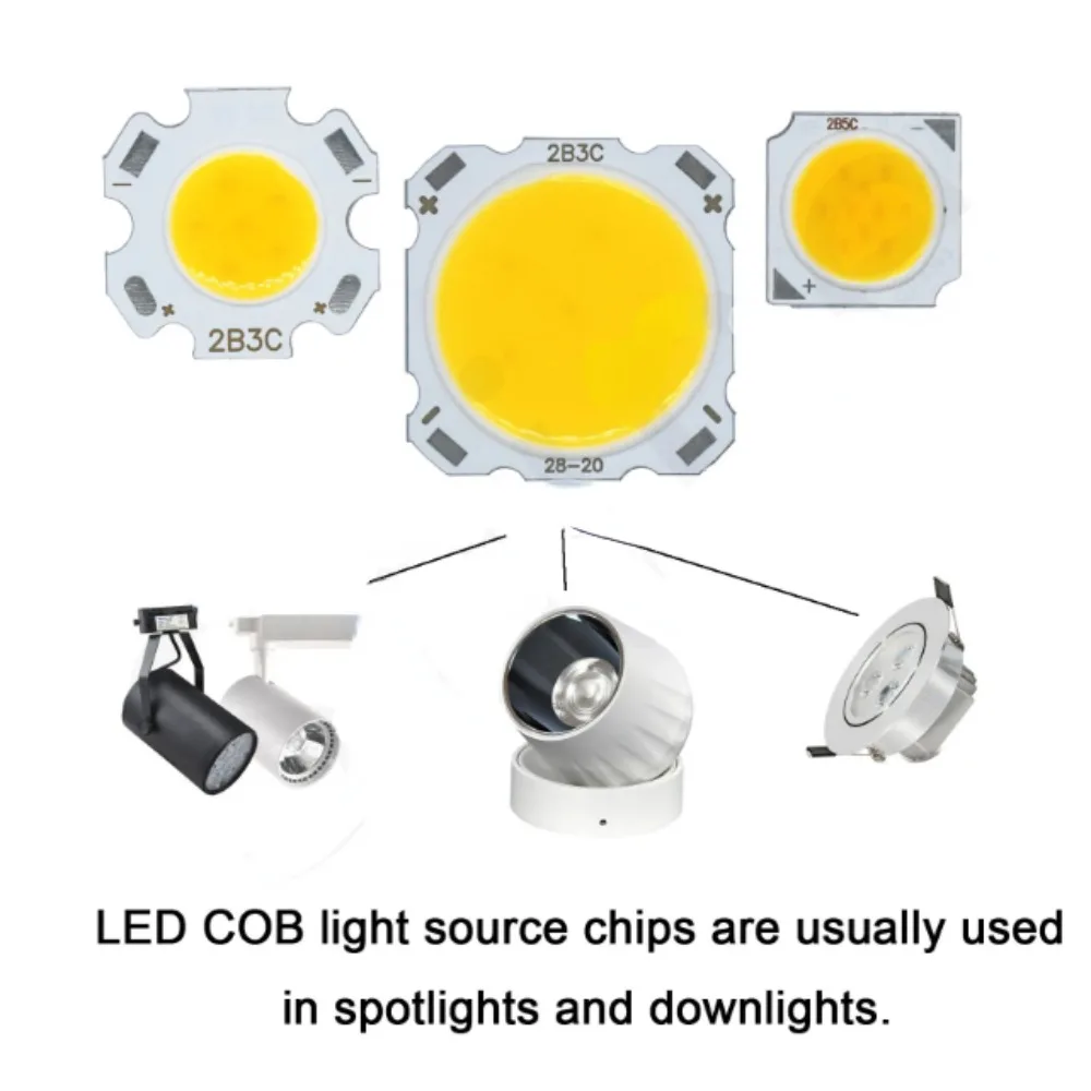 1PCS COB 5W Led Cob Chip 240-1200lm Side 11-20-28MM Chip on Board Spot Lights Bulb Spotlight Downlight LED COB LIGHTING