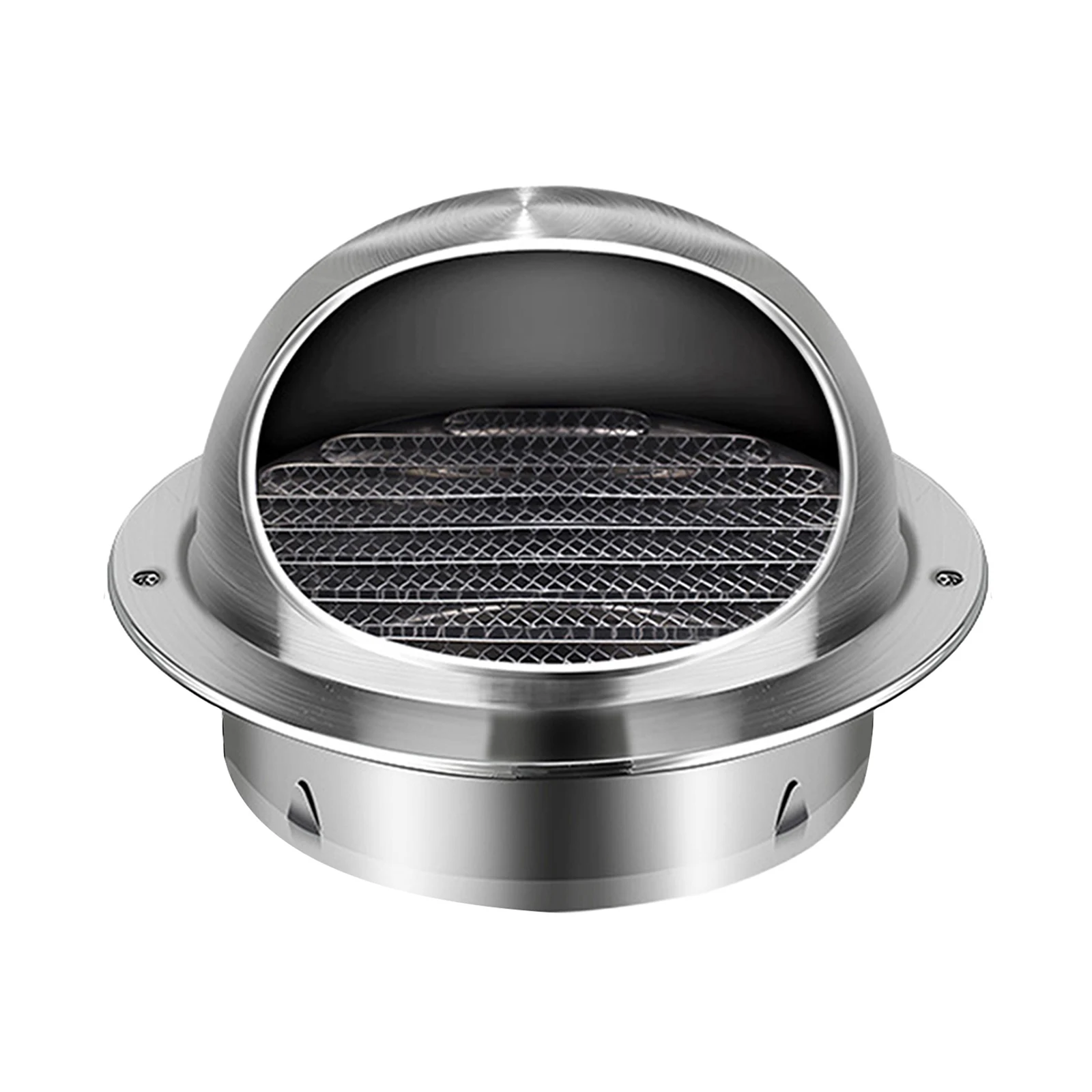 80/100/50MM Stainless Steel Exterior Wall Air Outlet Grille Round Heating Cooling Vent Cover Wall Ceiling Vent Cooling Vents Cap
