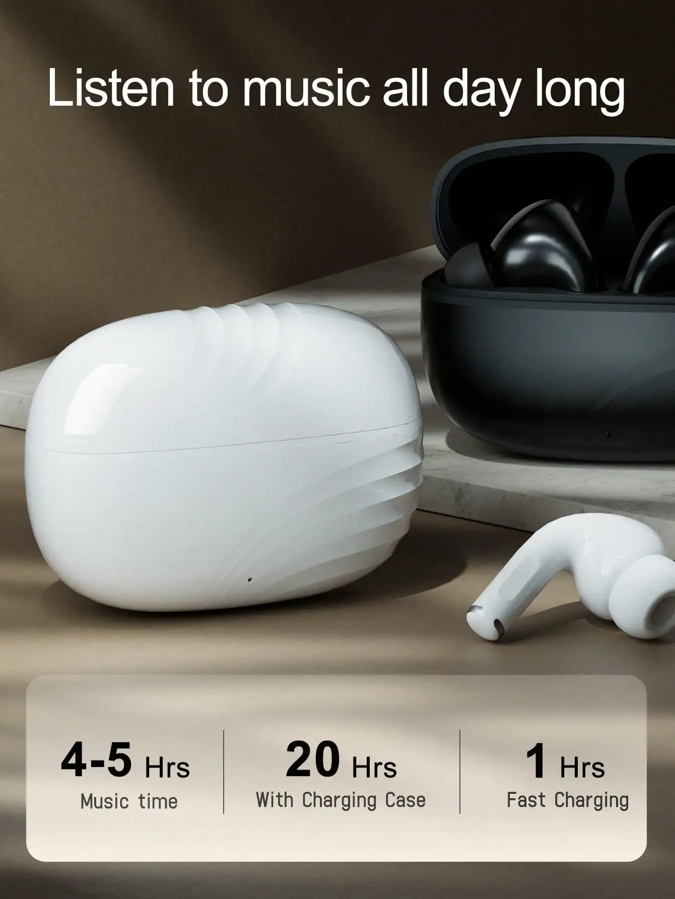 Draadloze Bluetooth-oortelefoons, sportoortelefoons, airpods-oortelefoons met microfoon voor Iphone Android airpods in-ear-headsets