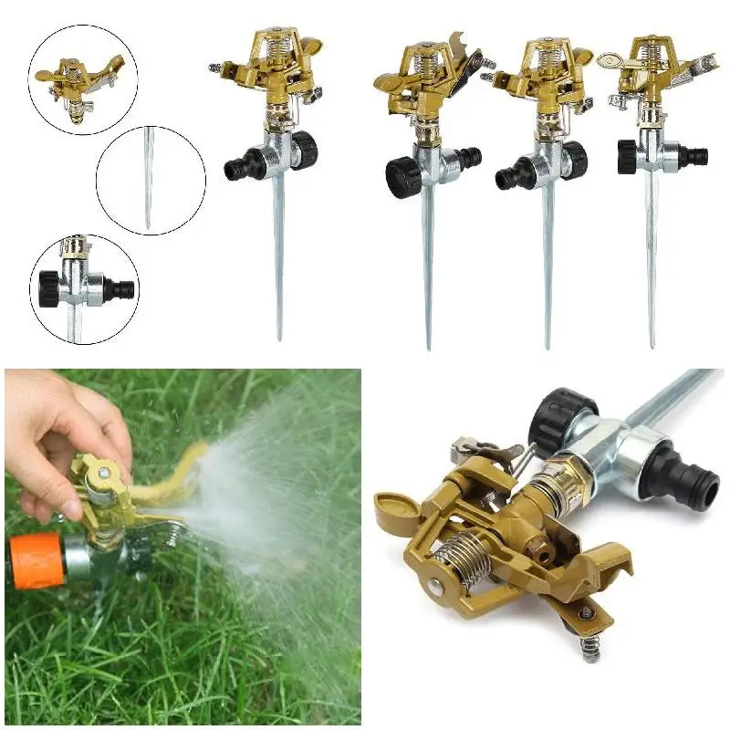

2pcs Garden Sprinkler Автоматическое вращение 360 газонных разбрызгивателей