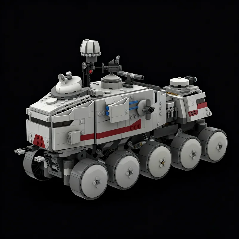 1358pcs MOC MODIFIED CLONE TURBO TANK Star Battle Model Building Blocks Construction Festival Gift Toys Education Brick Idea view 3