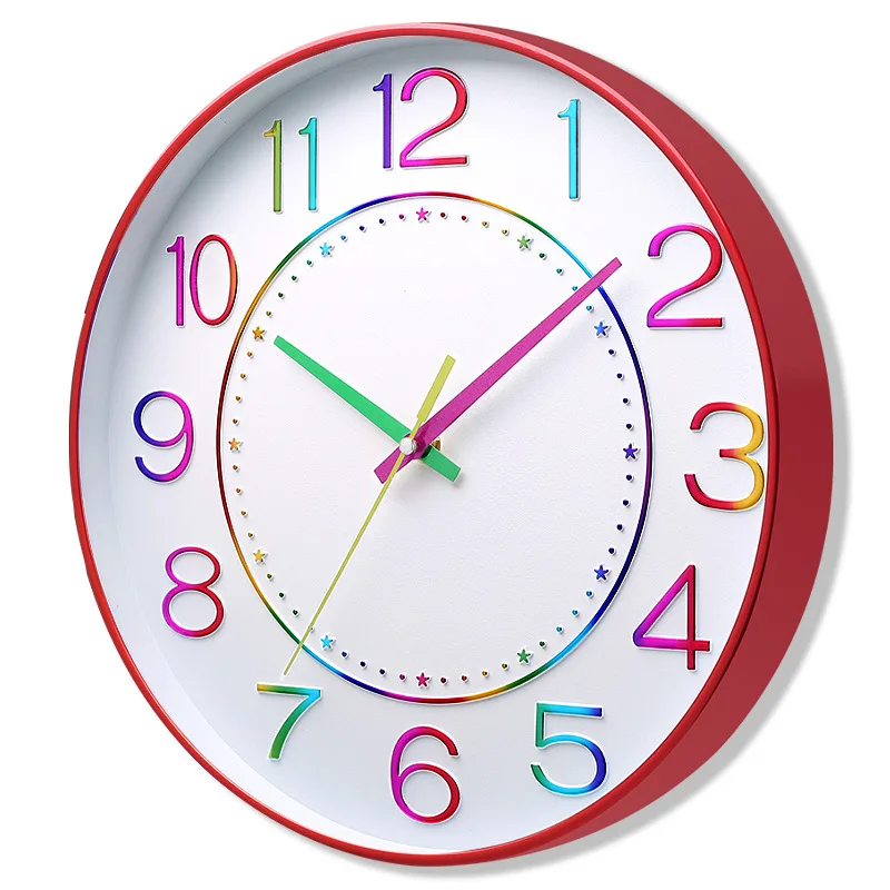 

Silent Nordic Wall Clocks Table Study Digital Bedroom Modern Wall Clocks Minimalist Plastic Home Decor Relógio De Parede MHBGZ