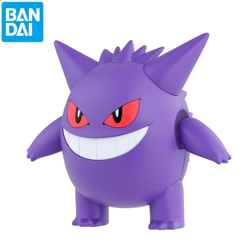 Bandai Pokemon Figuras, Plamo Gengar, Jogo de Anime, Action Figure Assembly, Ornamentos Colecionáveis, Brinquedos modelo original, Presentes