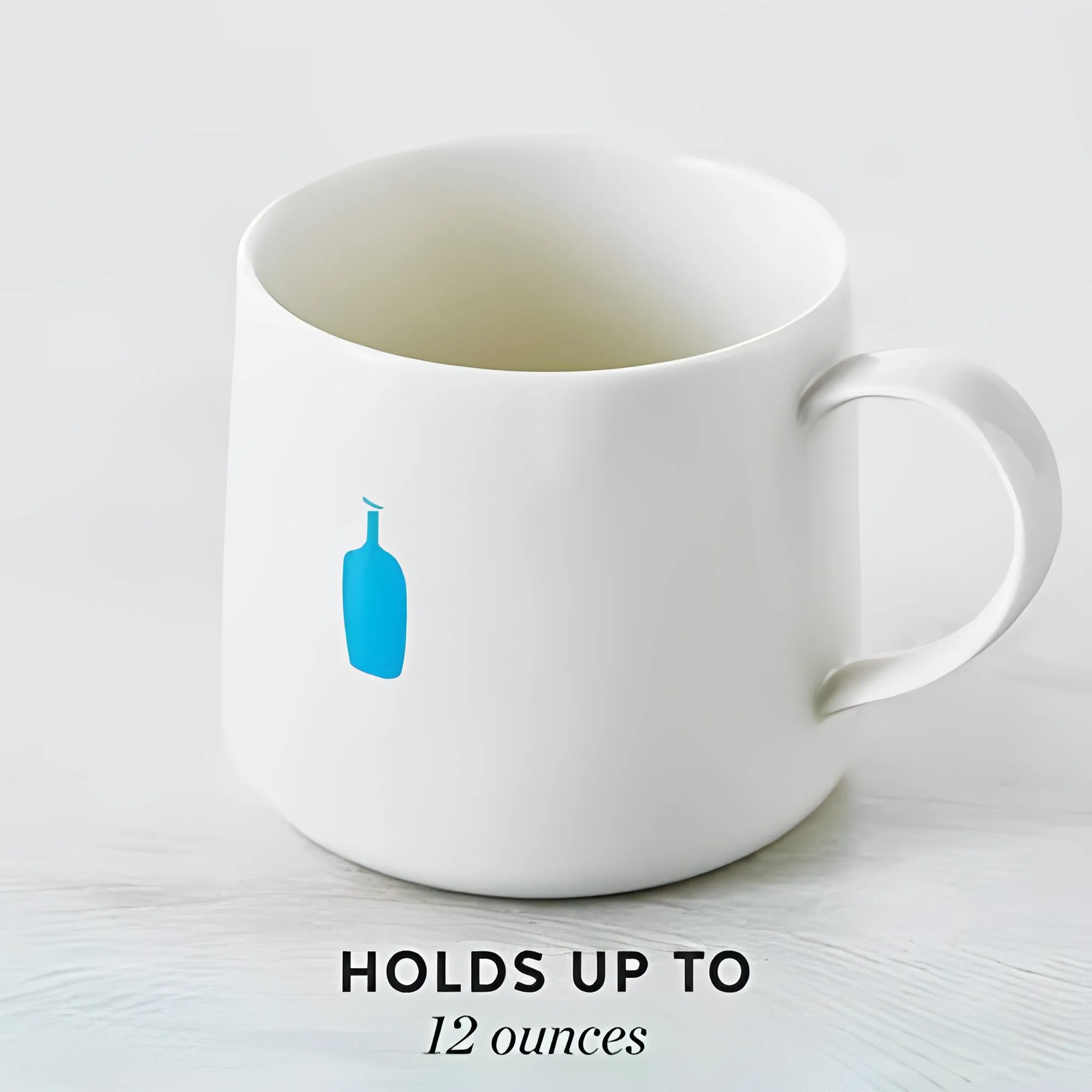 12oz Bluebottle Porcelain Coffee Cup with Handle Ceramic Coffee Mug  Dishwasher and Microwave Oven Coffee Glass Coffee Tea Cup