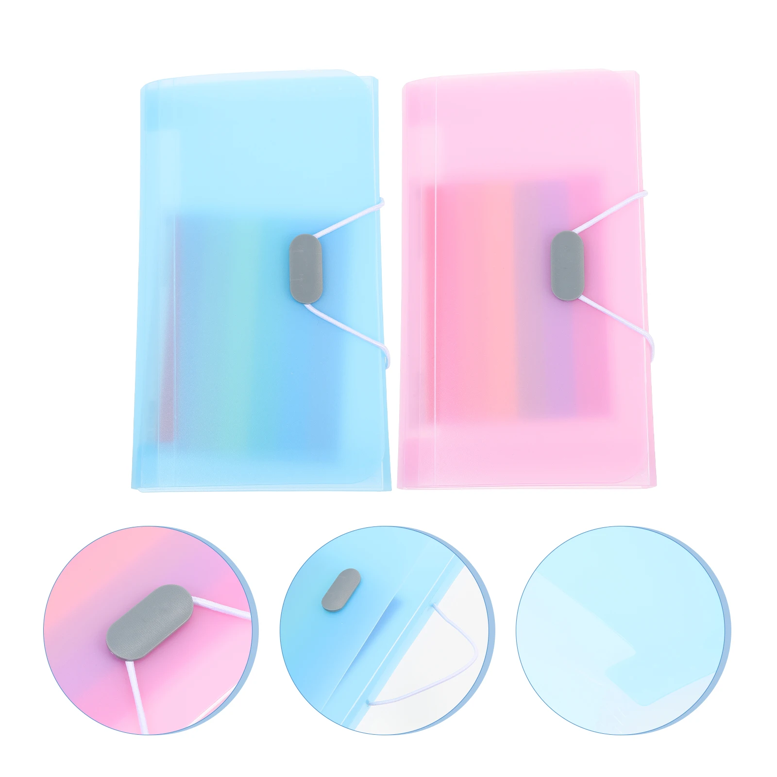 

2 Pcs Bill Package File Organizer Folder Expandable Receipt Organiser Scalable Office