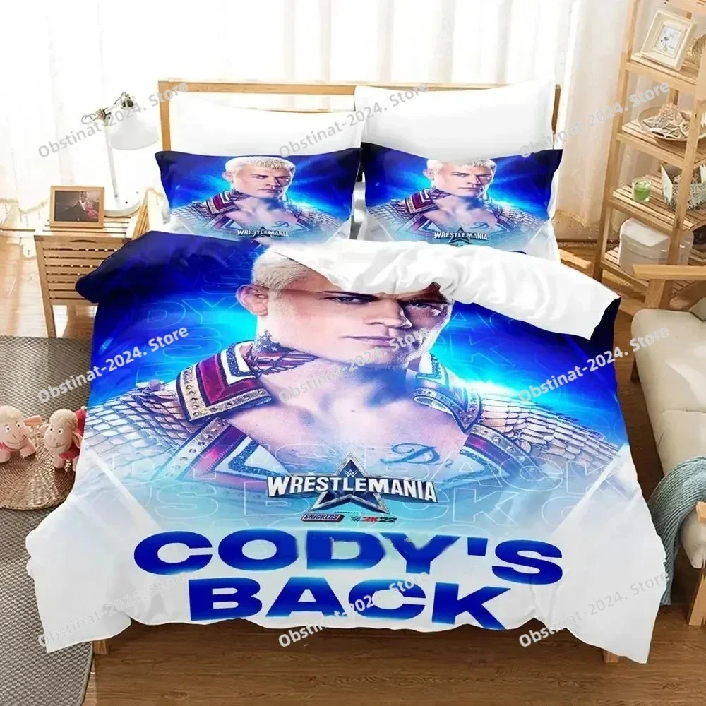 Cody Rhodes American Nightmare Bedding Set Printed Bed Set With Pillowcase Duvet Cover Soft Single Double Queen Super King Size