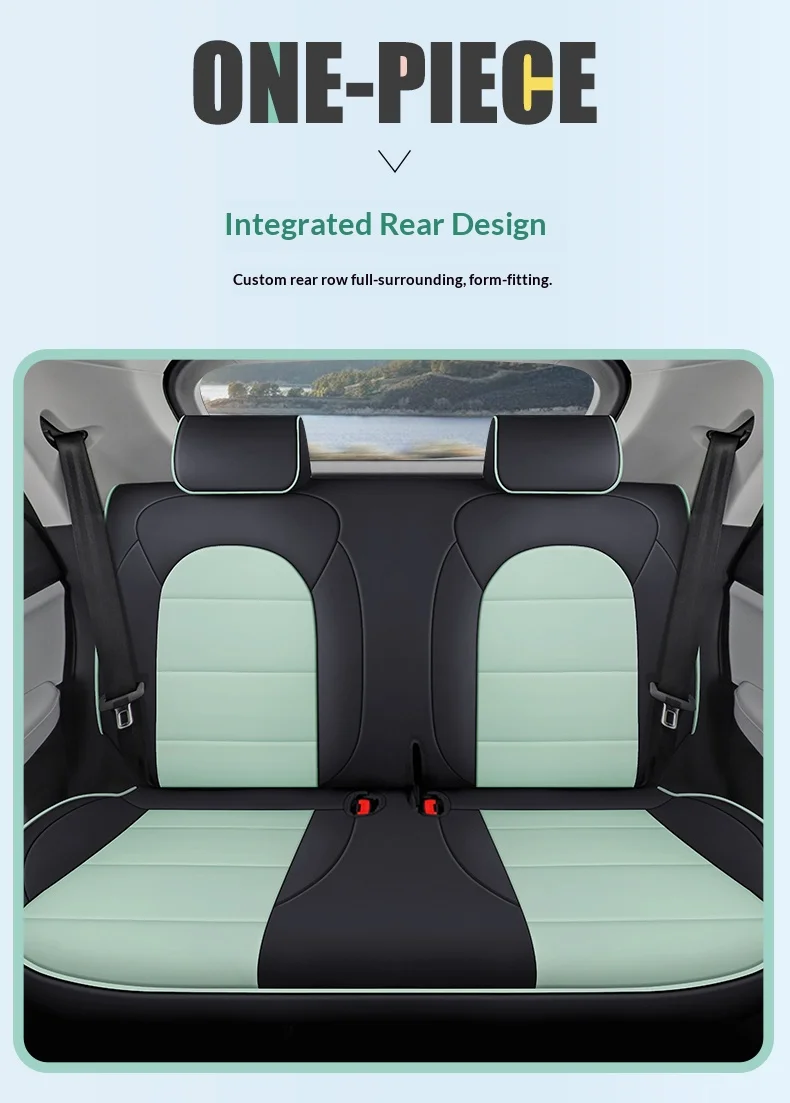 Leapmotor T03 Fünfsitzer-Autositzbezüge, Vollständige Abdeckung, Maßgeschneidert für Originalfahrzeug – Detail 9