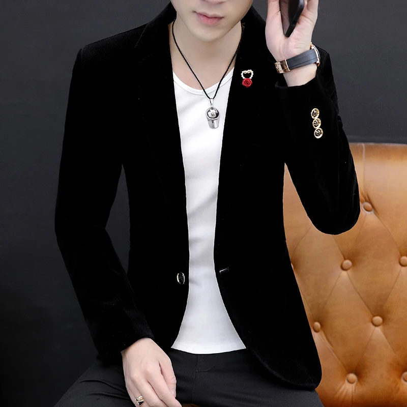 2025 High Quality Fashion Fashion Casual Suit Jacket Autumn Youth Slim-fit British Fashion Men's Coat Korean Version Small Suit - Image 4