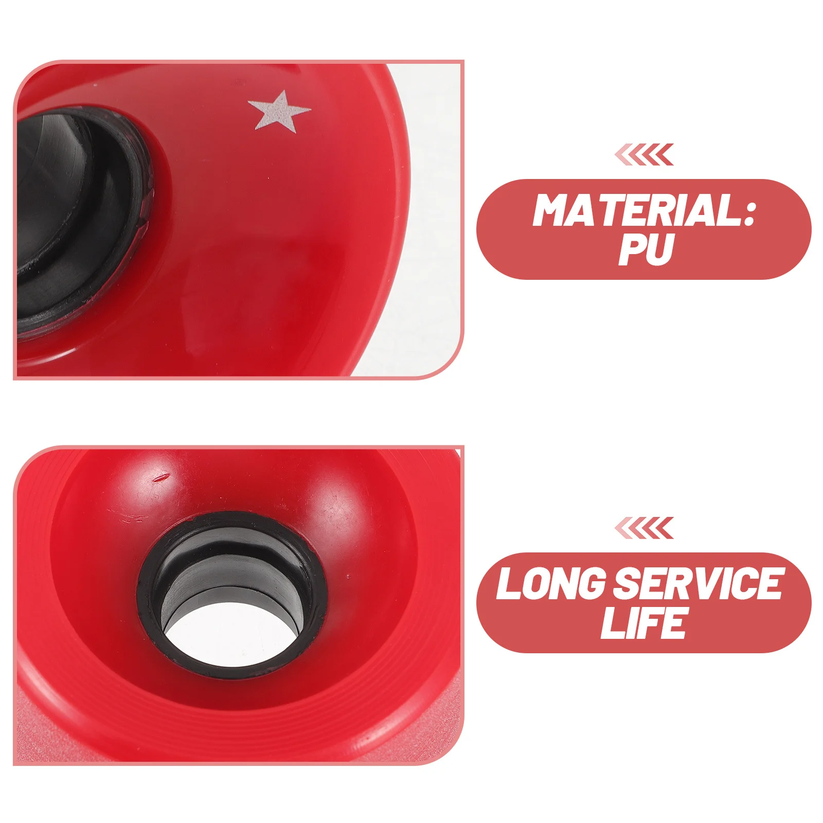 ล้อสเก็ตบอร์ด ล้อสเก็ตบอร์ดแบบ PU แบบรีบาวด์สูง ทนทานสำหรับสเก็ตบอร์ดแบบสันทนาการฮอกกี้แบบศิลปะ