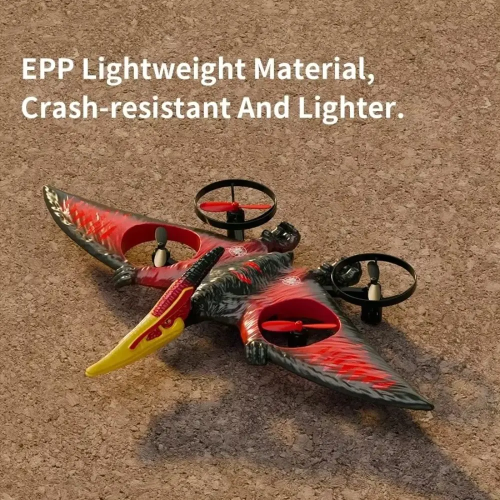 

EPP Foam RC Dinosaur Aircraft Glider Toy Gravity Sensing Rechargeable Pterosaur RC Flying Toys 2.4G Stunt Portable